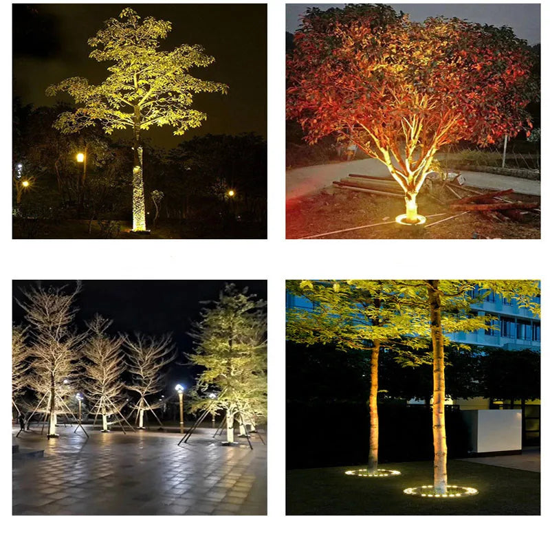 1PCS 12W LED Landscape Tree Light Outdoor Spotlight AC220V DC24V High Power Gazebo Tree Column Garden Illumination