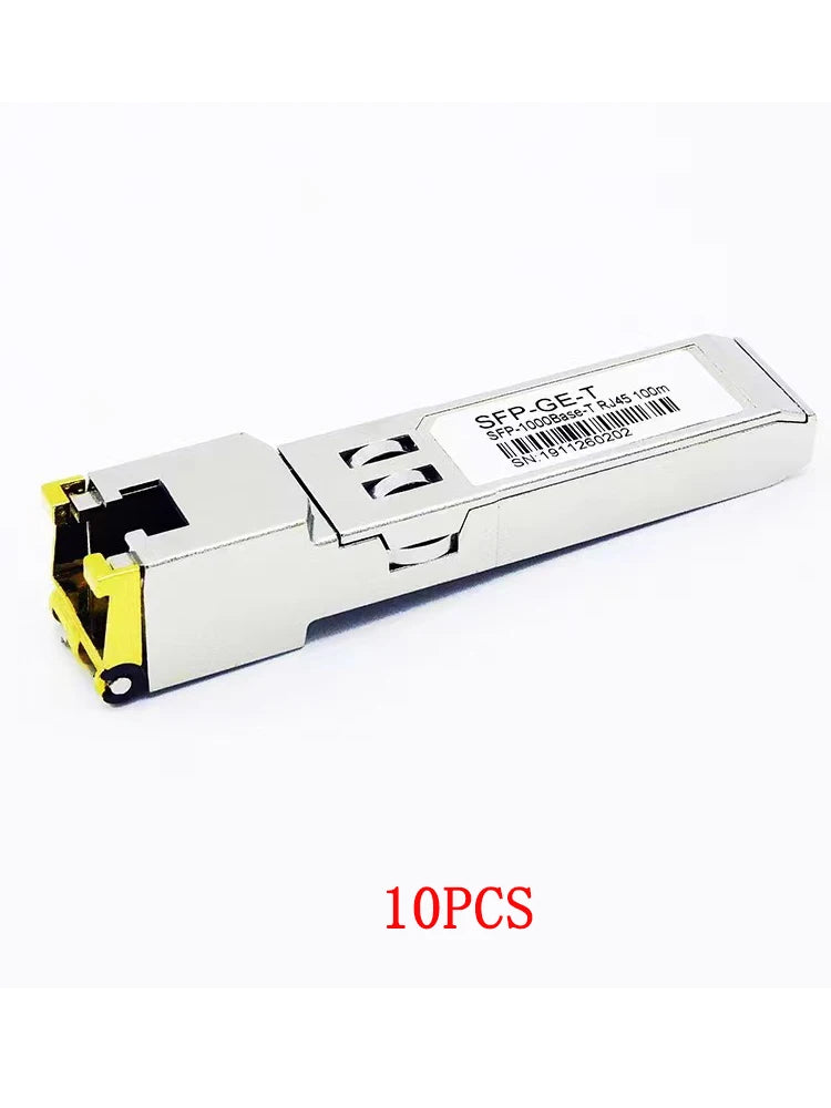 SFP Fiber Module Ethernet Port RJ45 module 1000BASE-T Switch connector Copper Compatible with Cisco/Mikrotik Gigabit Ethernet Sw