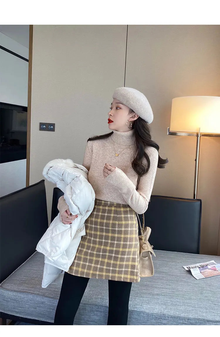 2026 Autumn Winter Basic Slim Soft Solid Color Turtleneck Sweater Pullover Women Casual Long Sleeve Chic Bottom Knitted Jumper