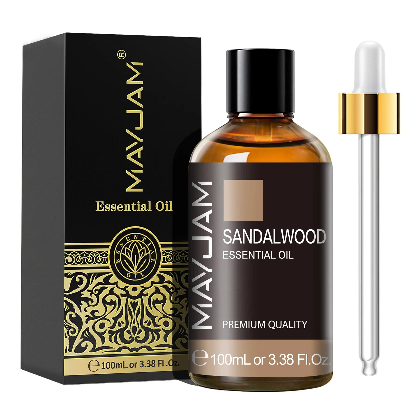 MAYJAM 100ML Essential Oils For Humidifier Diffuser Lavender Sandalwood Sweet Orange Tea tree Camphor Vetiver Aromatic Oil