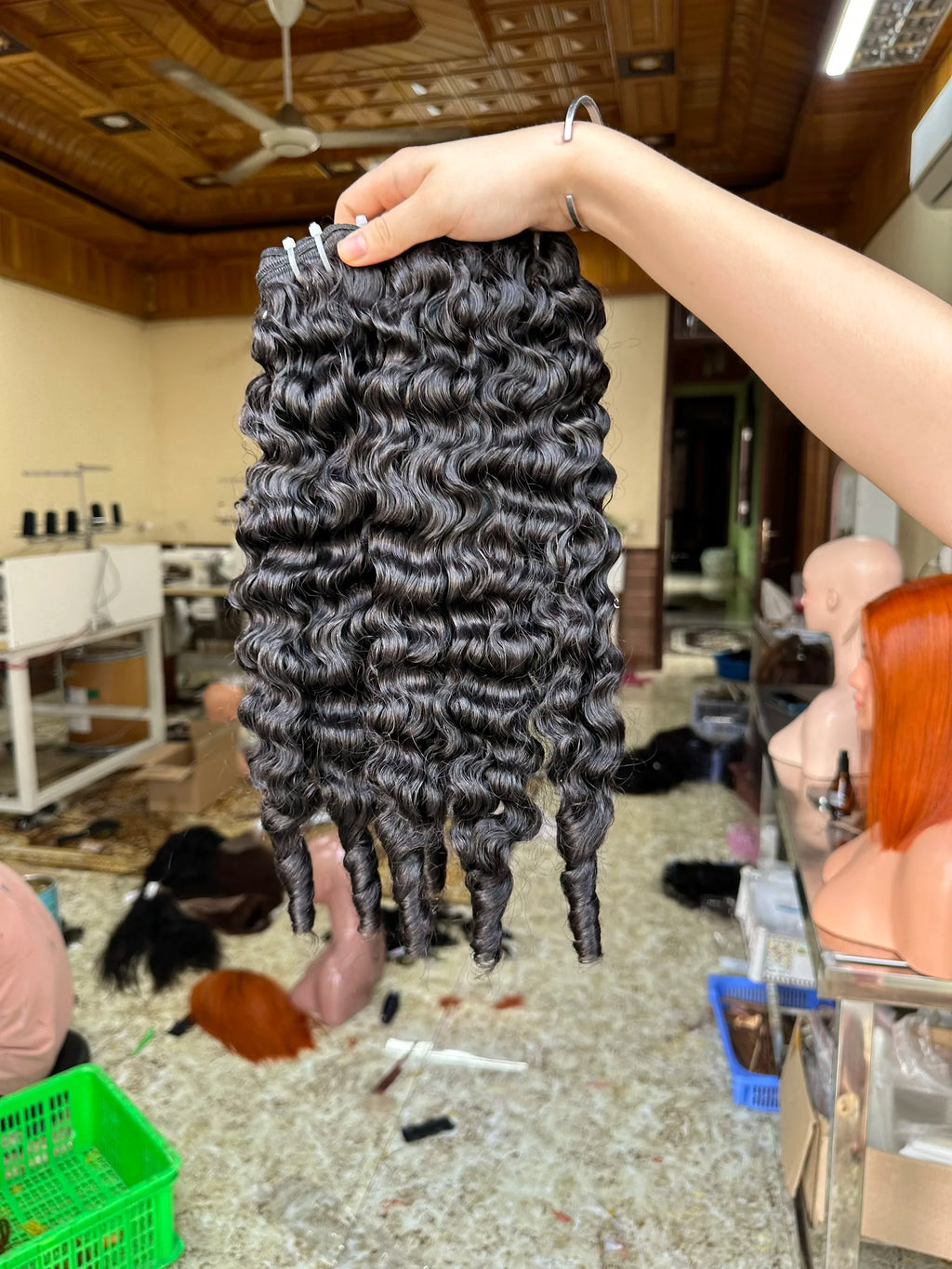 Cheap Price Burmese Curly Bundles From 100% Vietnamese Human Hair Hot Styles for Black Women