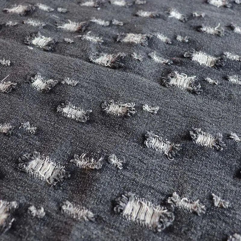 High-quality Vintage cotton ripped denim For Jeans, jackets, skirts, bags, upholstery, crafting, designer fabrics