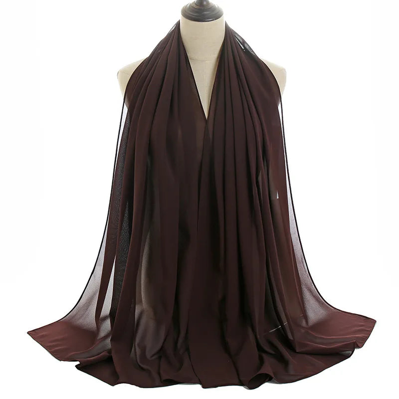 Ramadan Islamic Instant Bubble Chiffon Shawl Scarf Lady Head Wrap Women Hijabs Scarves Bufandas Muslim Veil Hijab Snood 180*70cm