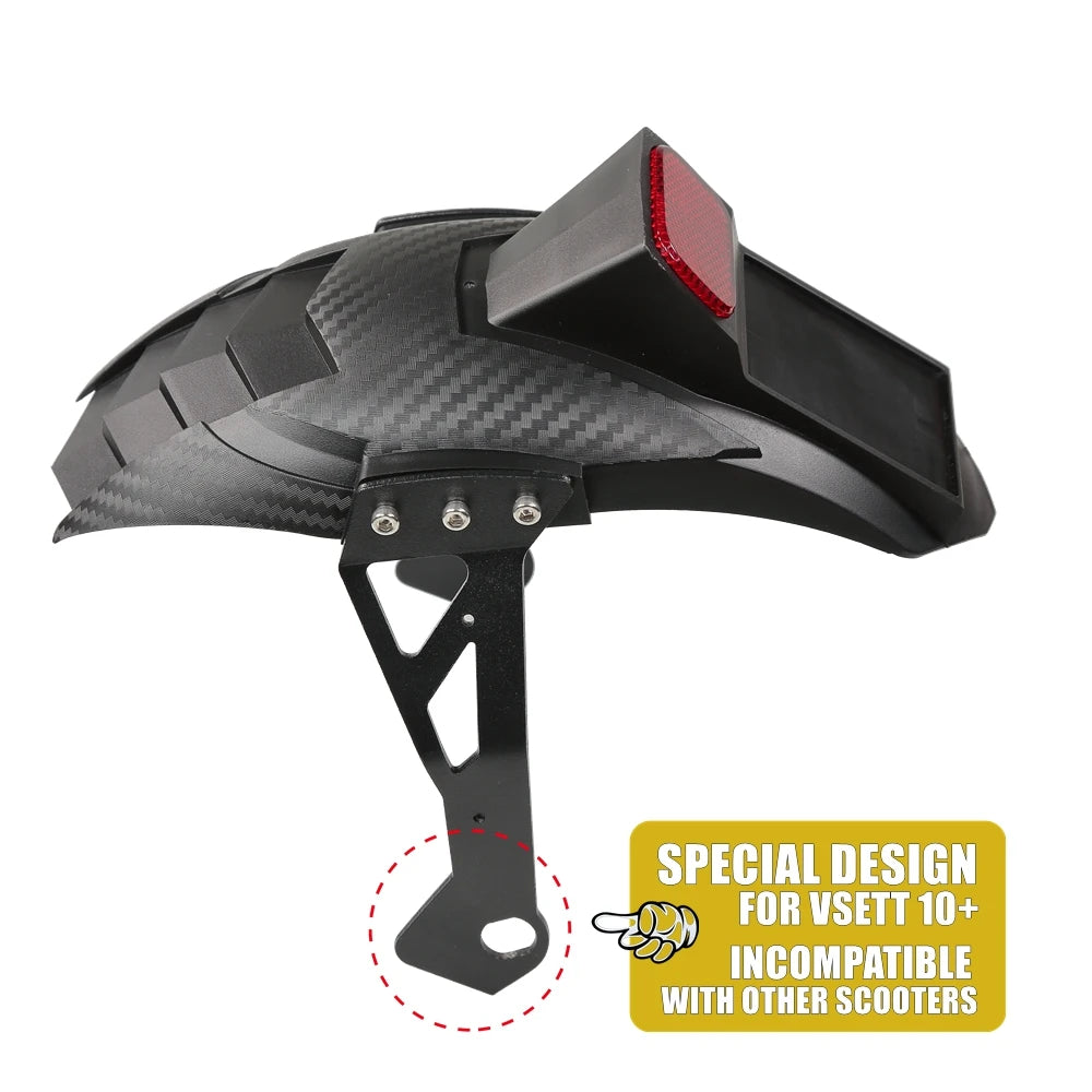 Original Upgraded Rear Mudguard for VSETT 10+ VSETT10 Plus Electric Scooter Fender Wheel Cover Tyre Wing Mud Guard Splash Board