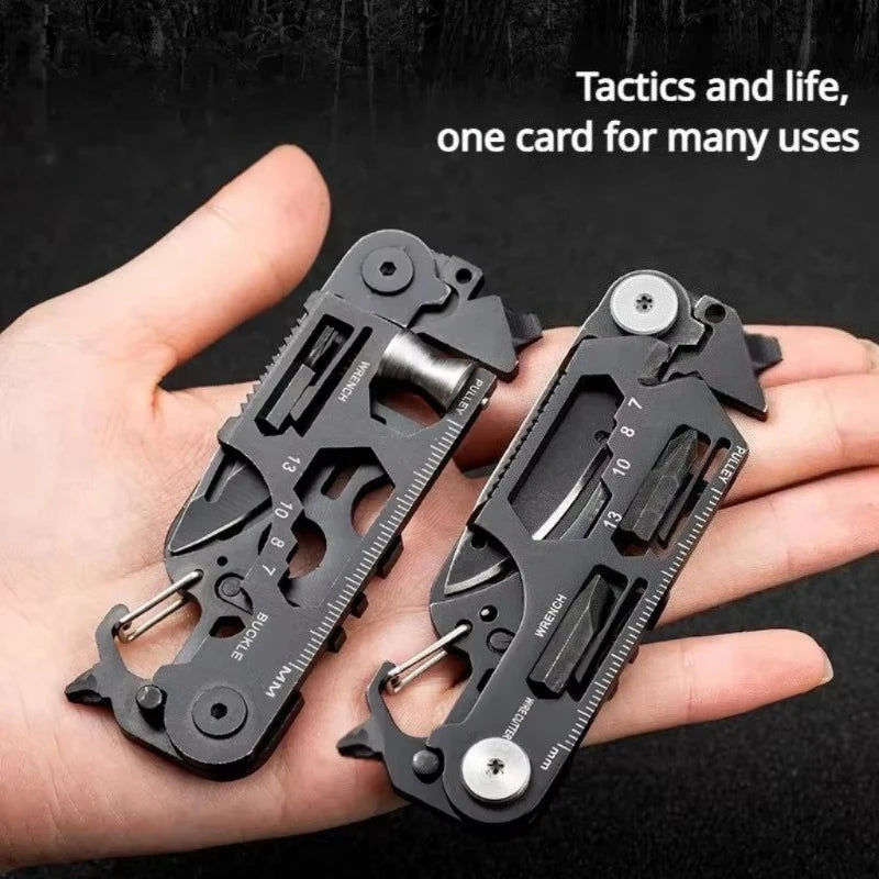 Multifunctional EDC Tool Card Folding Scissor Knife Outdoor Camping Gear