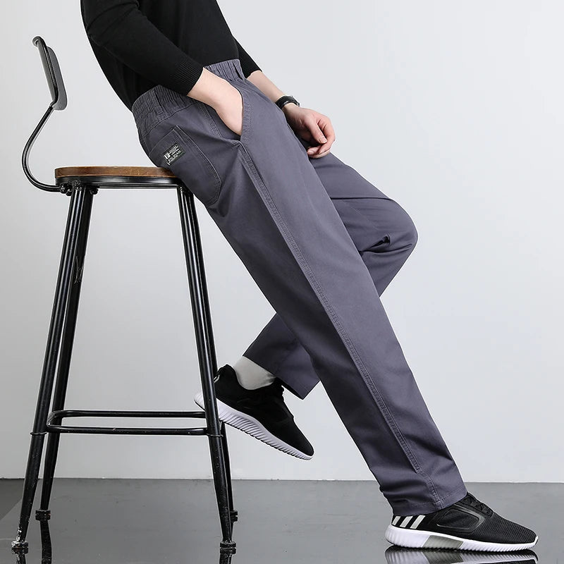 Men's Cargo Pants Summer Spring Cotton Workwear Large Size 6XL Casual Climbing Joggers Sweatpants Hombre Autumn Work Trousers