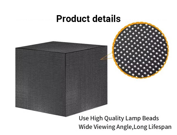 Outdoor Creative Magic Cube Indoor LED Cubes Display Screen Sign Video Wall 90 Degree Corner Cube LED Display Screen