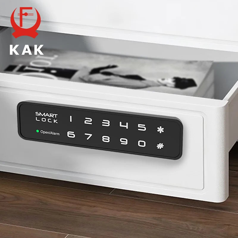 KAK Security Cabinet Password Locks Keyless Door Lock Drawer Combination Code Lock for Gym Locker Lock Electronic Furniture Lock