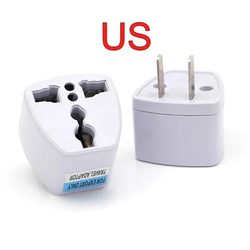 1PC Universal US UK AU To EU Plug USA To Euro Europe Travel Wall AC Power Charger Outlet Adapter Converter 2 Round Pin Socket
