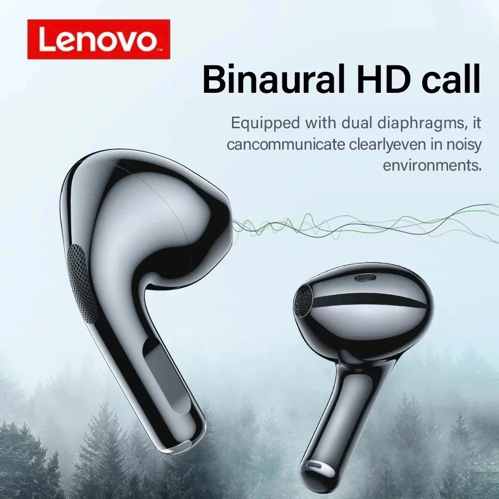 Lenovo LP40 Earphones TWS Wireless Bluetooth 5.0 Earbuds Bass Touch Control Stereo Noise Reduction Long Standby Original Choice