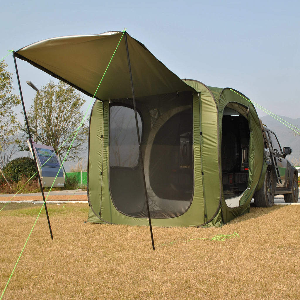 Car Tent trailer Tent, Car Tailgate Tent,Pop Up Car Rear Tent, SUV Tents Car Tents for Campers Multipurpose Truck Tent