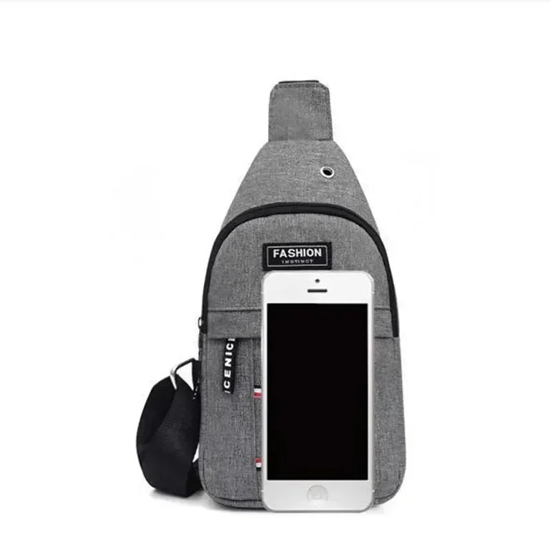 Men Waterproof Large Capacity Fanny Pack, Adjustable Strap Crossbody Bag for Outdoor Travel Hiking Cycling Casual Daily Supplies
