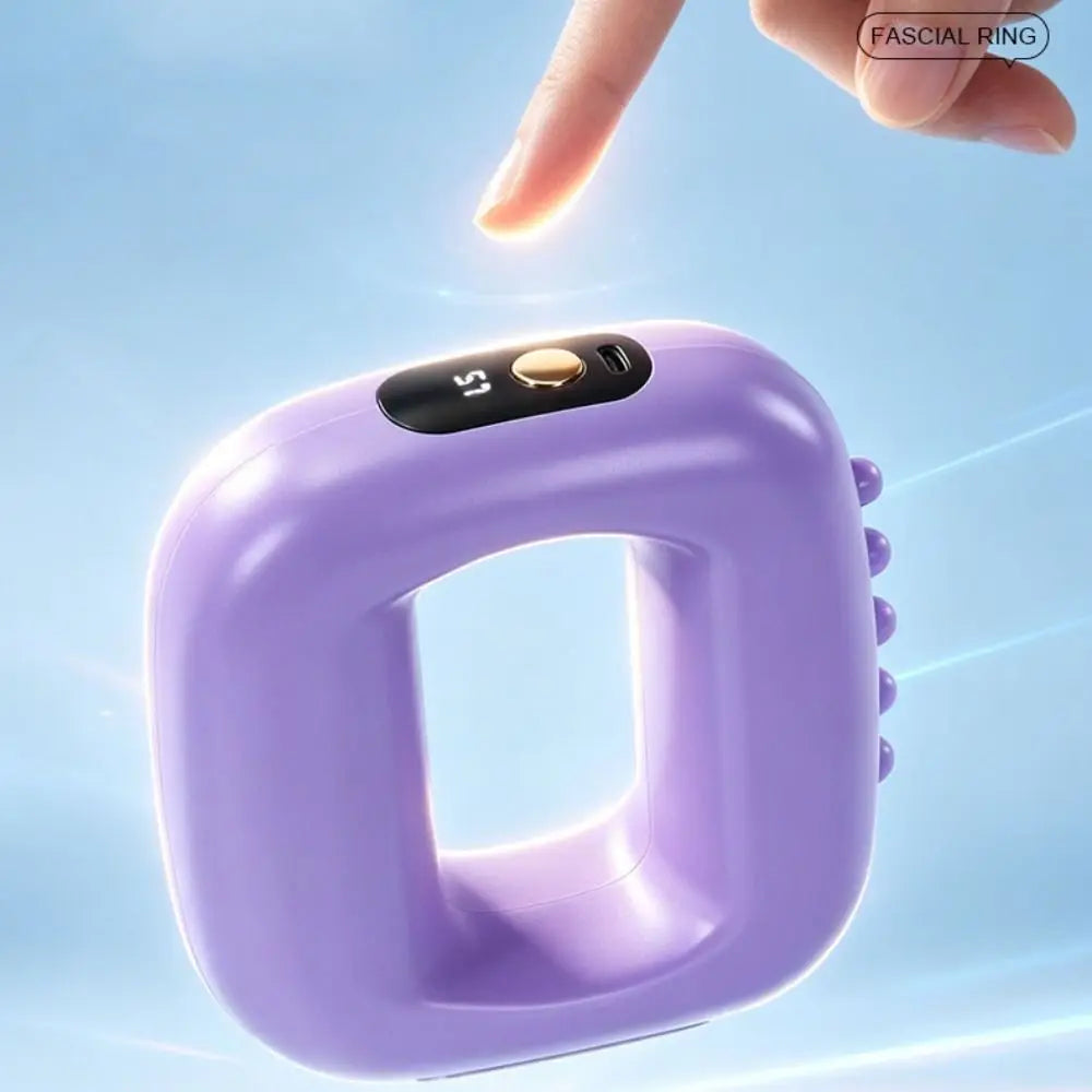 Portable Electric Fascia Massage Ring Ergonomic Fat Burning Electric Body Slimming Machine Adjustable Speed with Belt