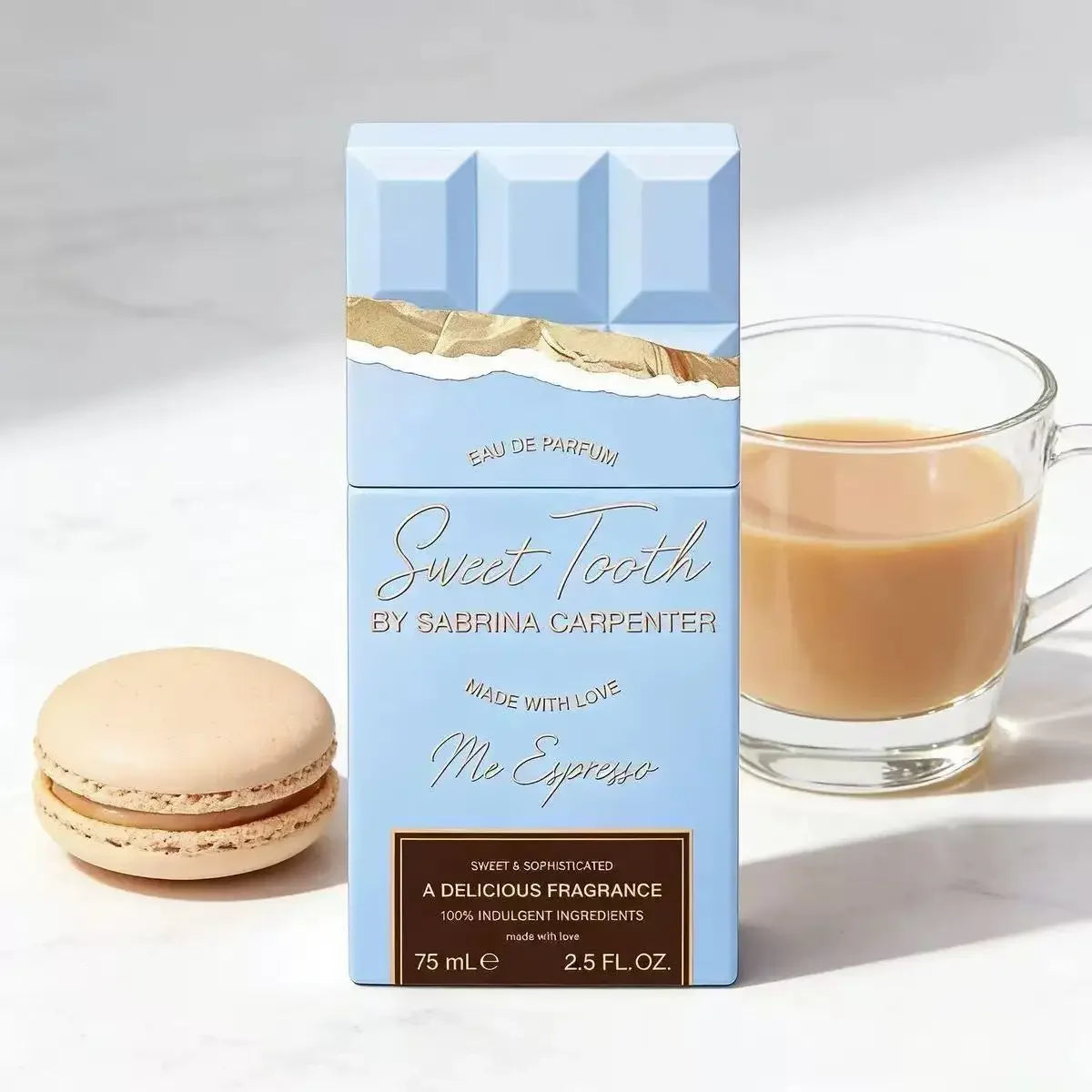 Sweet Chocolate Unisex Perfume 75ml Sweet Fragrance Long-lasting Scent Body Spray Creative Design Must-have For Daily Commutes