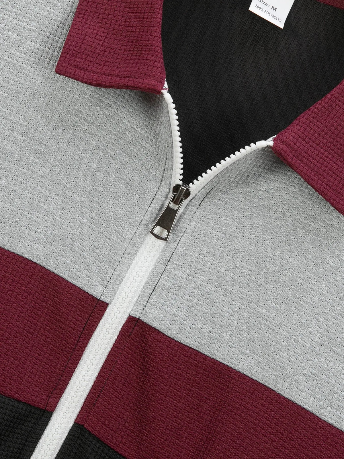 Spring and autumn new trend casual men's jacket with waffle pattern, multi-color zipper long-sleeved coat