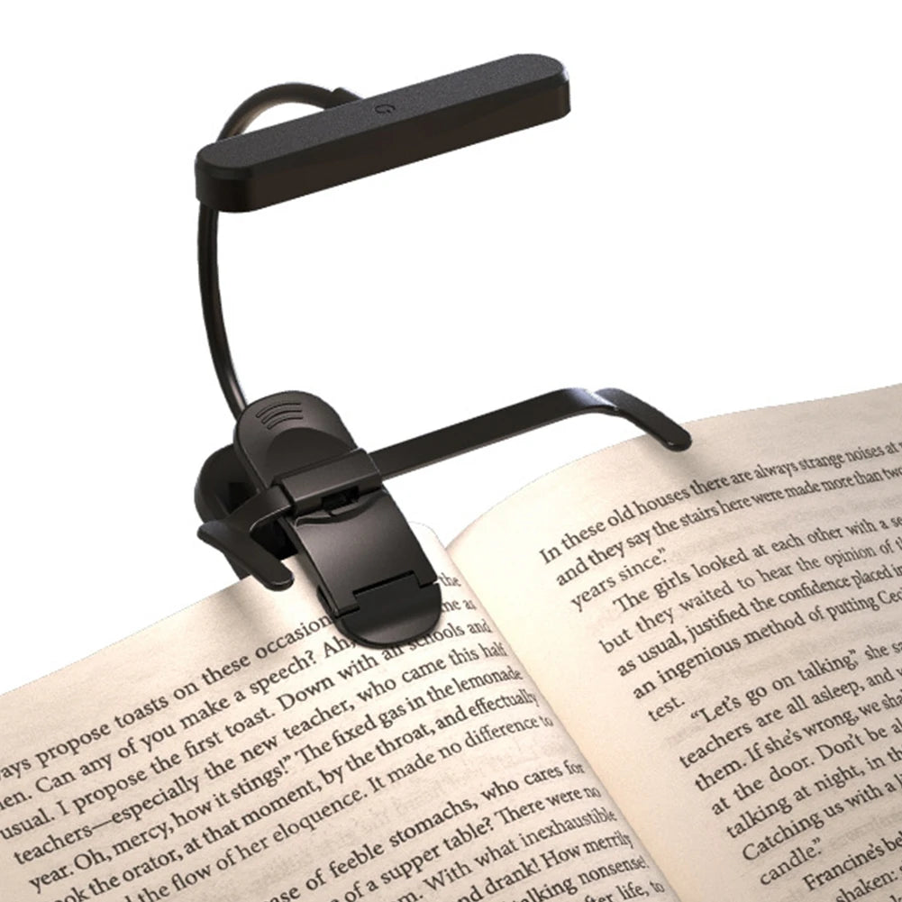3 Color 14 LED Music Stand Light Adjustable Clip-on Piano Light USB Rechargeable Mini Desk Lamp Portable Reading Light Book Lamp