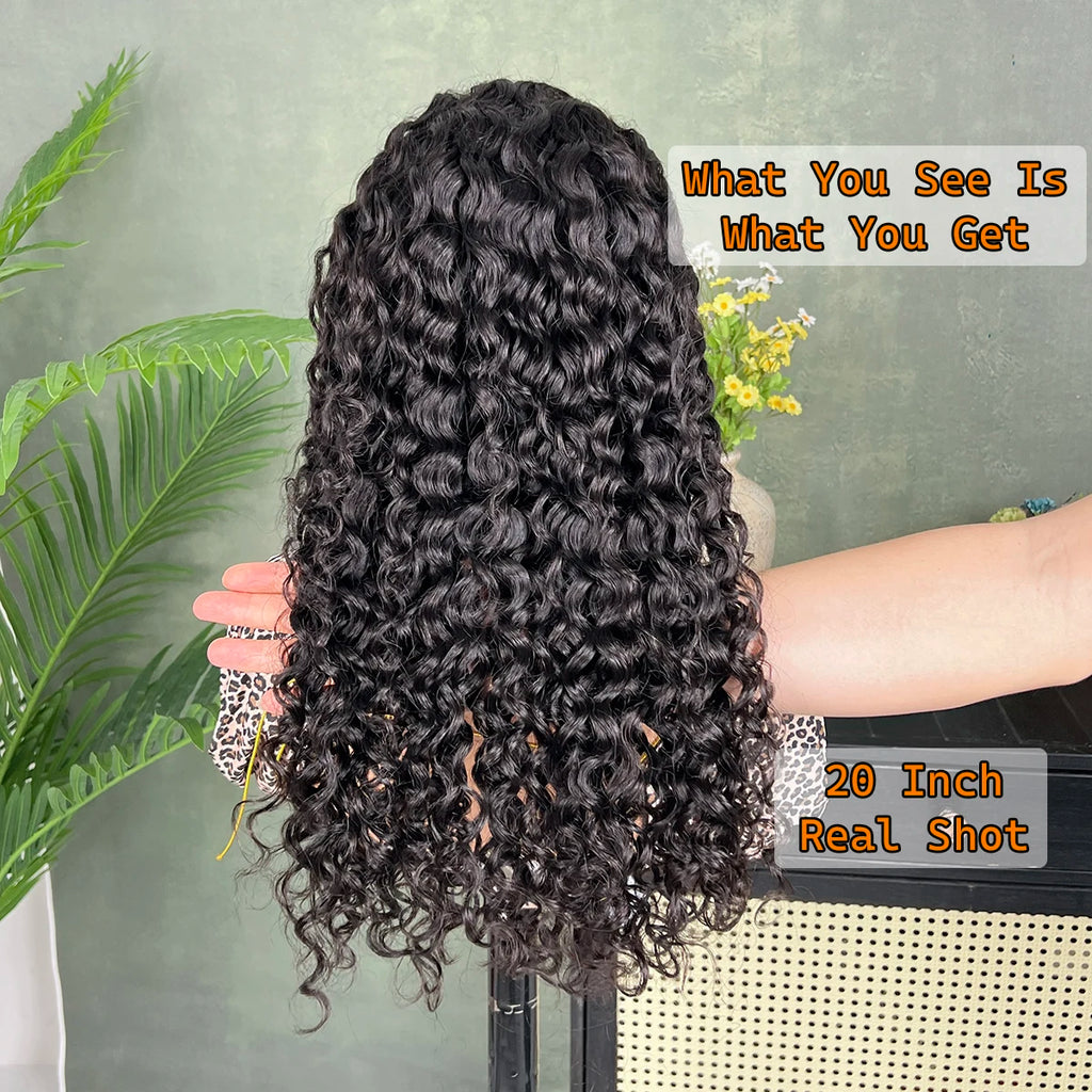 Namu Water Wave 13x6 HD Transparent Lace Frontal Wig 26 28 30 Inch Vietnamese 100% Human Hair Pre Plucked 13x4 Lace Front Wigs
