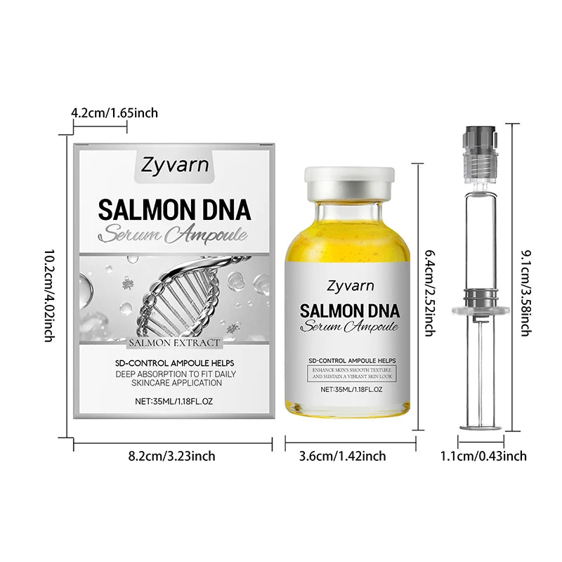 PDRN Salmon DNA Serum Ampoule Repair Renew Skin Brighten Tone Facial Essence Hydrating Nourishing Firming Skin Care Treatment