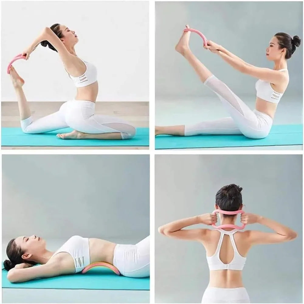 Relieve Tight Muscles Yoga Ring Multi-function Resistance Support Massage Tool Pilates Circle Training Support Massage
