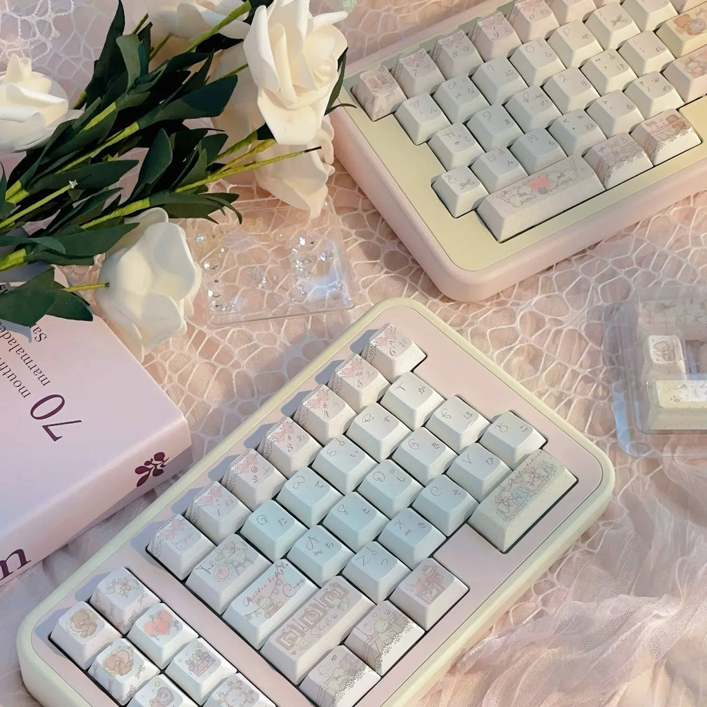 New Theme Keycaps 139 Keys SOA Cherry Profiled PBT Double Shot Japanese Keycaps for MX Switch Alice ANSI ISO Layout Keyboard Kit