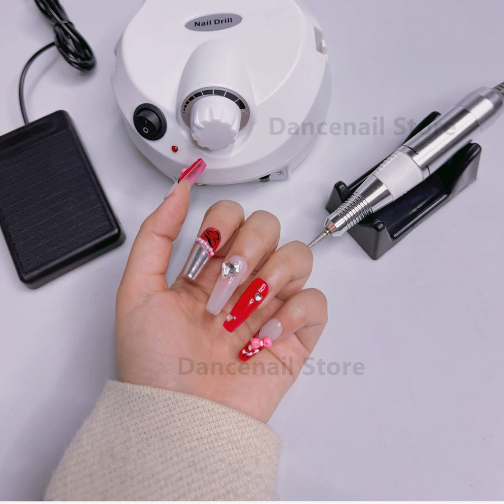 Professional Nail Drill Electric Machine File Grinder Acrylic Nails 35000RPM Home Salon Polisher Manicure Pedicure Remove Buffer