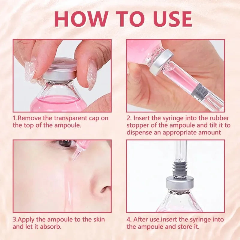 Korean Collagen Peptide Ampoule Serum Intensive Firming Lifting Moisturizing Nourishing Plumping Facial Skin Care Essence