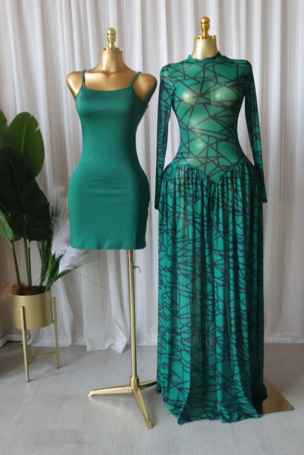 CM.YAYA Women Full Sleeve Printed O-neck Maxi Long Dress 2026 Evening Birthday Vacation Sexy Party Club Vestidos Dresses