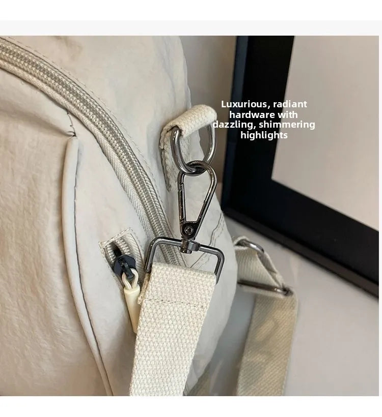 Multi Functional Nylon Mini Backpack, Casual Convertible Crossbody Sling Travel Bag for Women Multi-Pocket Daily Outdoor Daypack