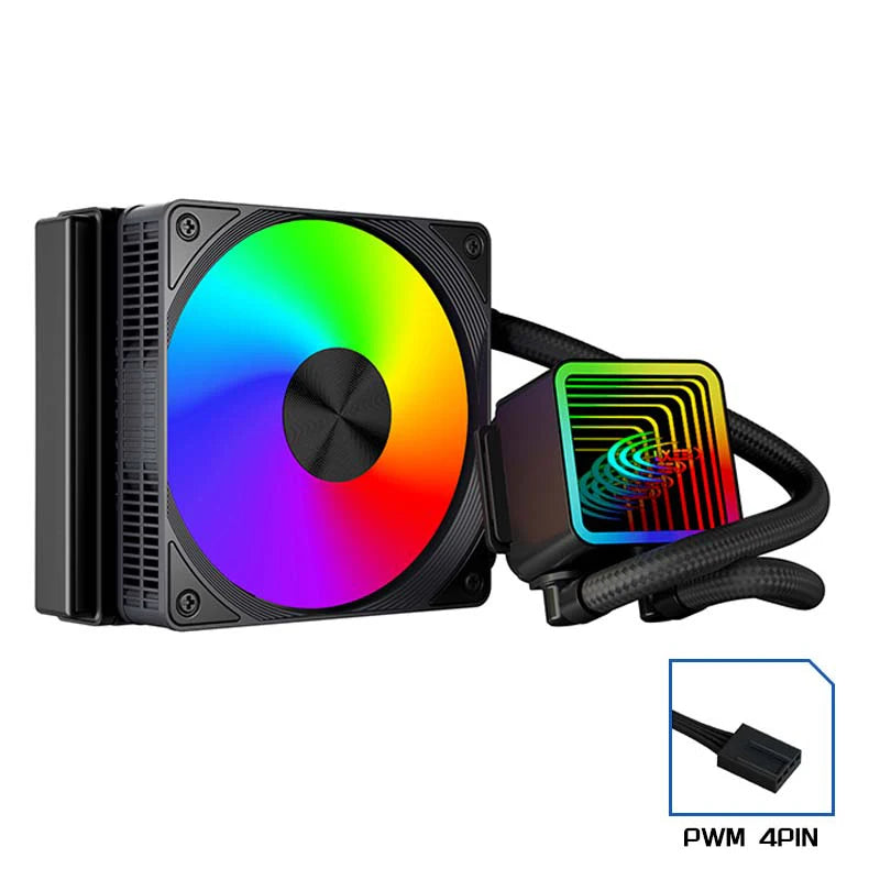 Water Cooler 120MM RGB Fan Processor Heatsink 120mm PC Water Cooling Radiator For Intel 2011/1700/155X AMD AM4 AM5