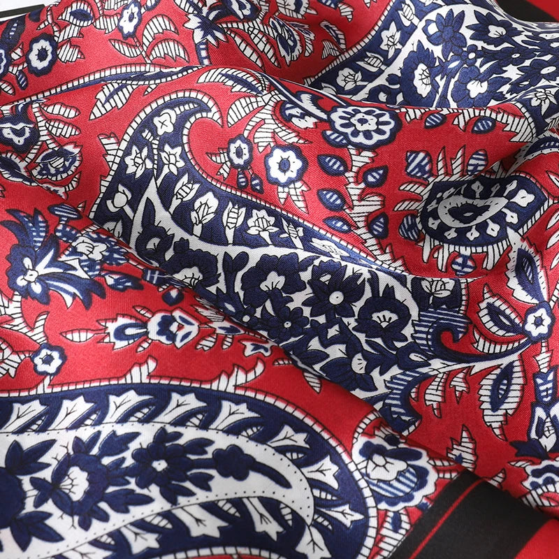 Lady Hair Dot Scarf Female Silk Square Scarves Head Wraps for Women Bandana Fashion Foulard Shawls Female Neckerchief Summer