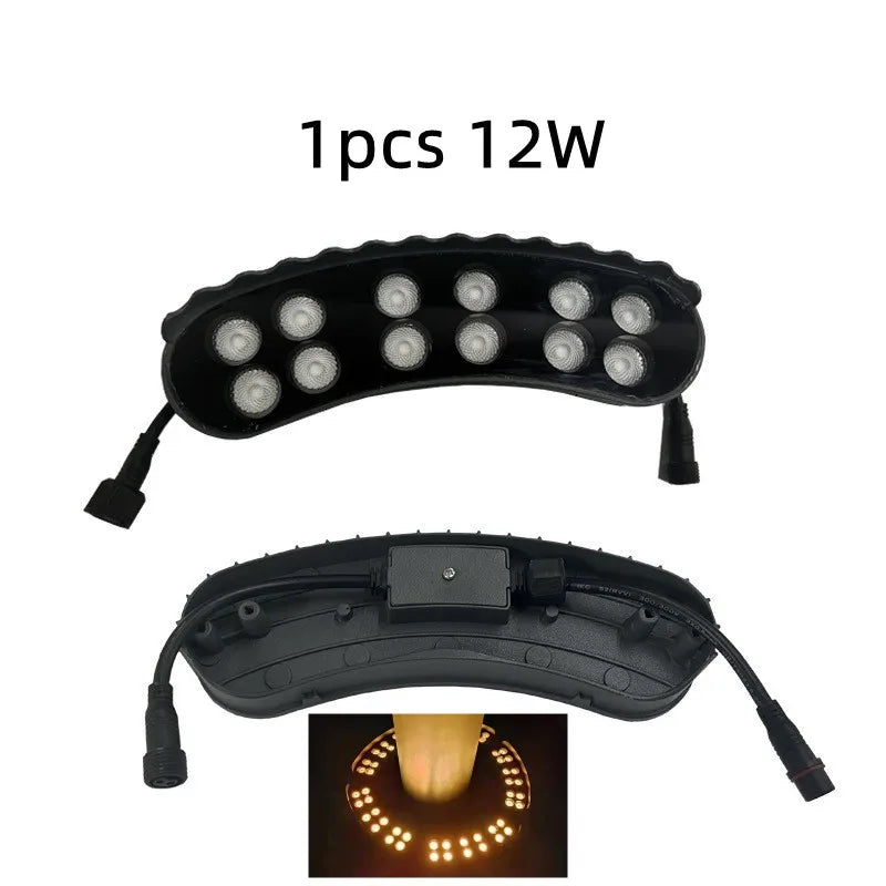 1PCS 12W LED Landscape Tree Light Outdoor Spotlight AC220V DC24V High Power Gazebo Tree Column Garden Illumination
