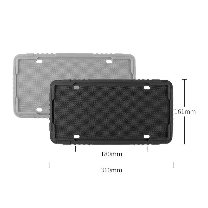 For Infiniti Car Silicone License Plate Frame Kit Detachable Waterproof Antirust Number Plates Holder Bracket for US Canada Auto
