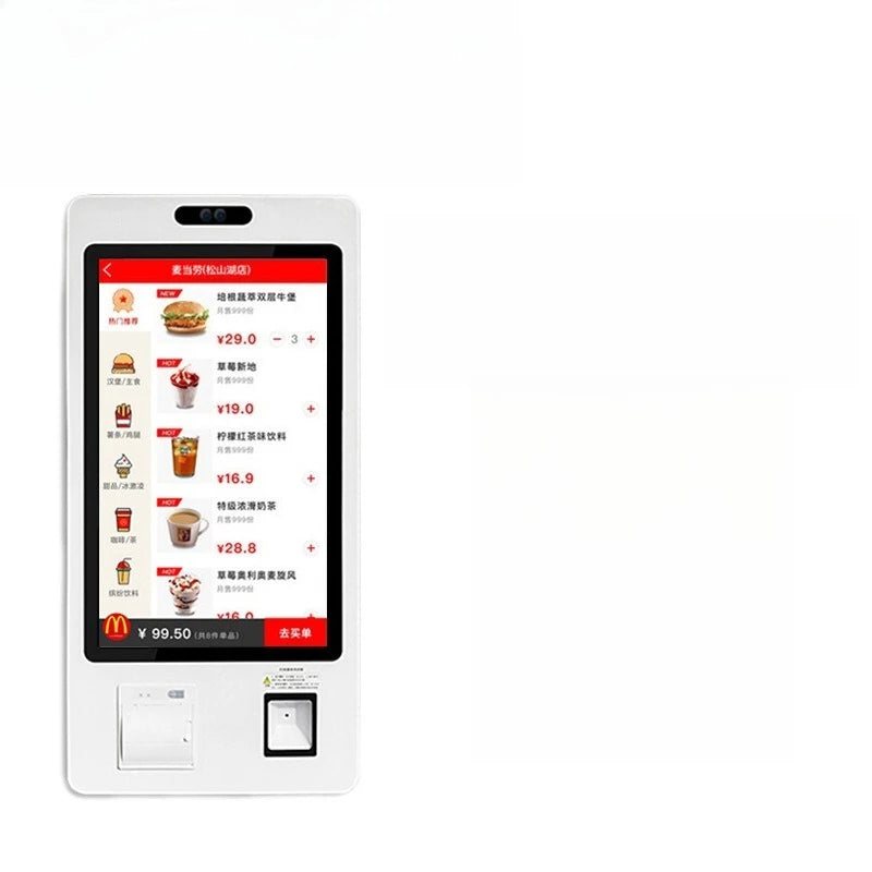 mall restaurant self-service cash register all-in-one machine receipt printing QR code payment self-service ordering machine