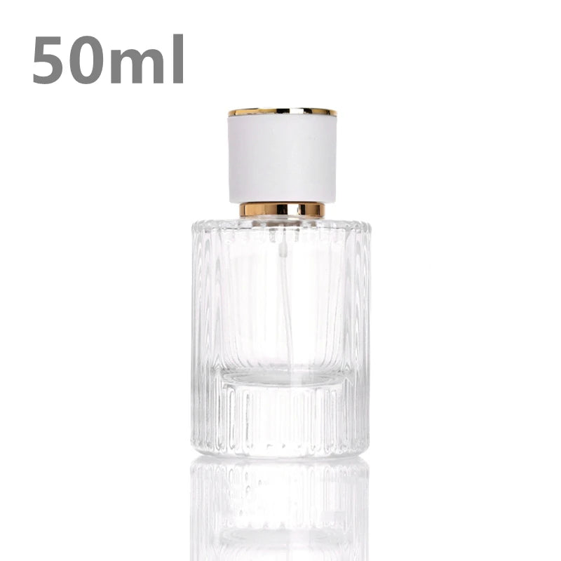 1pcs 30ml 50ml Luxury Crystal Glass Perfume Bottle Vintage Empty Portable Travel Refillable Rechargeable Spray Atomizer Women