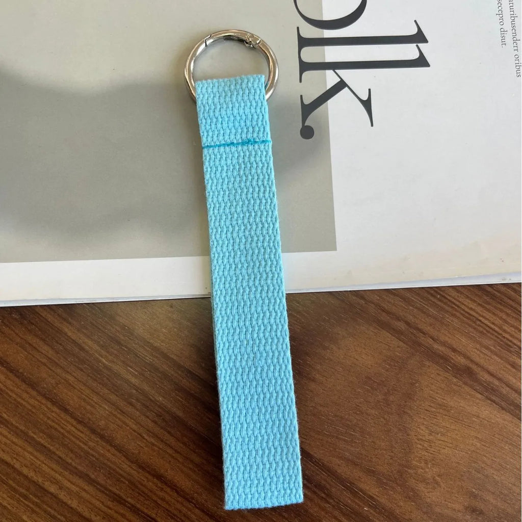Thick Key Lanyard 2.5cm Wide Webbing Cloth Key Rope Black Pink Man Woman Anti-lost Key Chain for Car Key Can do DIY embroidery