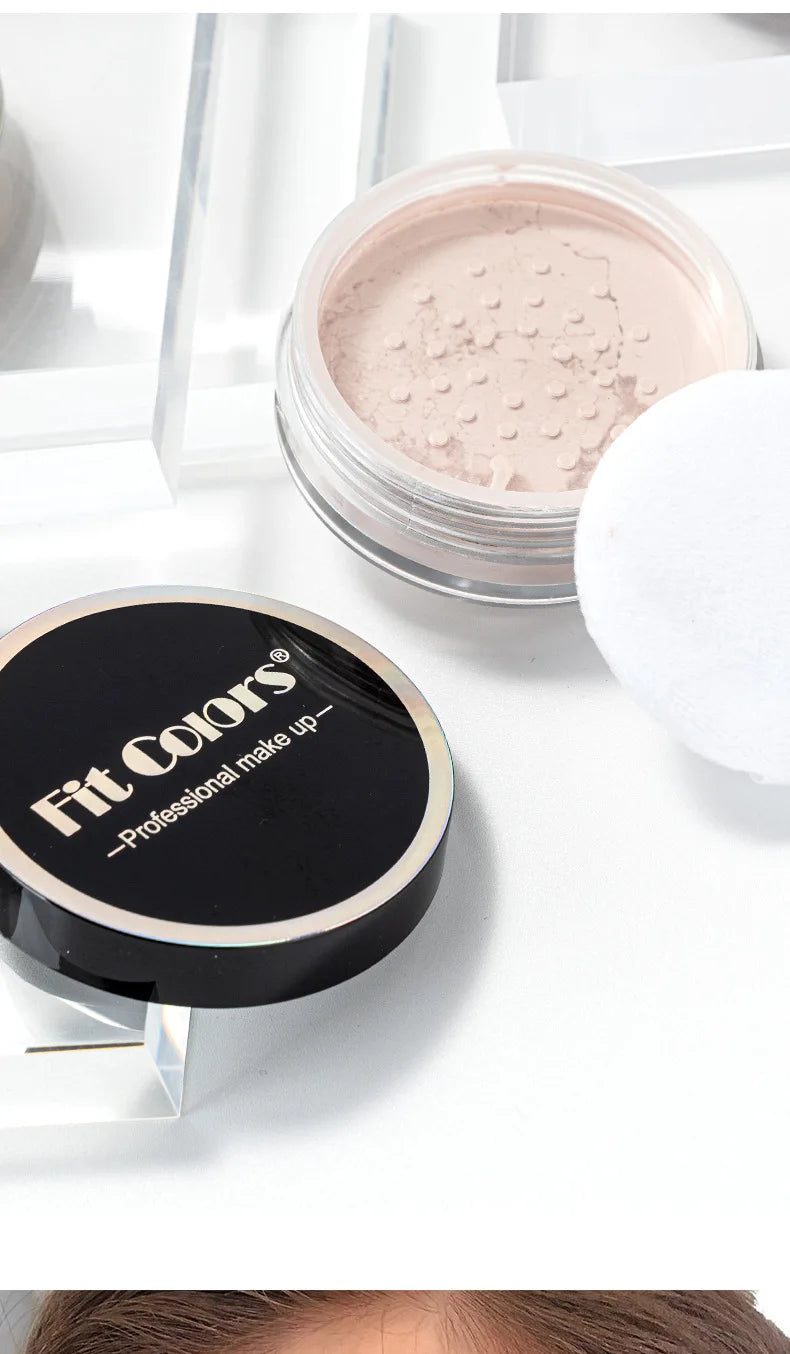 Waterproof Loose Powder Makeup Setting Powder Oil Absorbing Long Wear Finishing Powder for Flawless Smooth Skin
