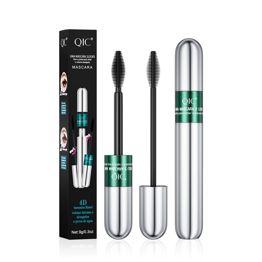 4D Black Mascara Thickening Lengthening Curling Waterproof Sweatproof Mascara For Beginners