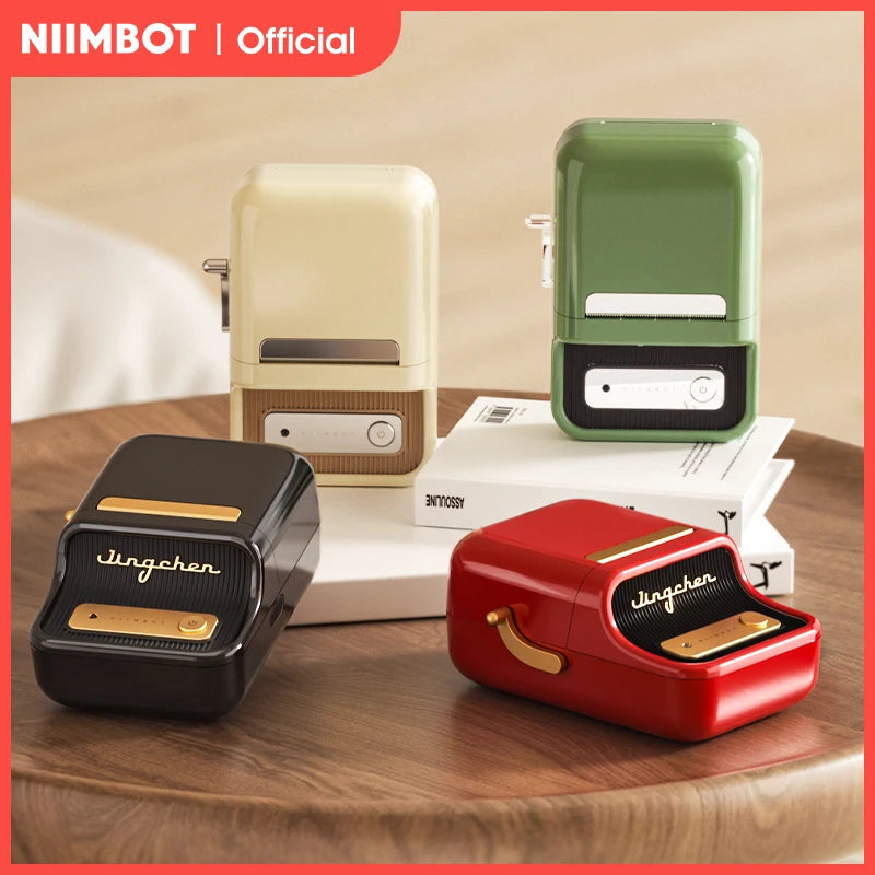 NiiMbot B21 Mini Thermal Printer Wireless Barcode Label Maker Bluetooth Portable Adhesive Label Printers for Office Commercial