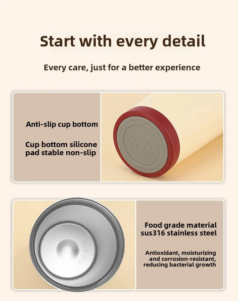 500ml Stainless Steel Coffee Milk Leak Proof Stir Cup Outdoor Office Business Portable Type-C Charge Automatic Self Stirring Mug