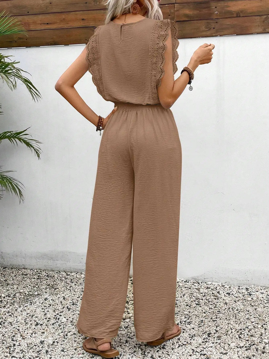 2026 Summer New Women's Suit Sleeveless O-neck Top Elastic Waist Straight Pants Slim Street 2-piece Set