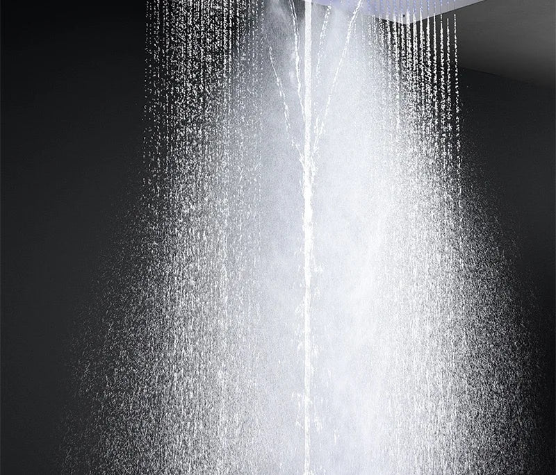 2026 Music Shower Head LED 1400mm Shower Body Waterfall Rainfall Thermostatic Bathroom Shower Set