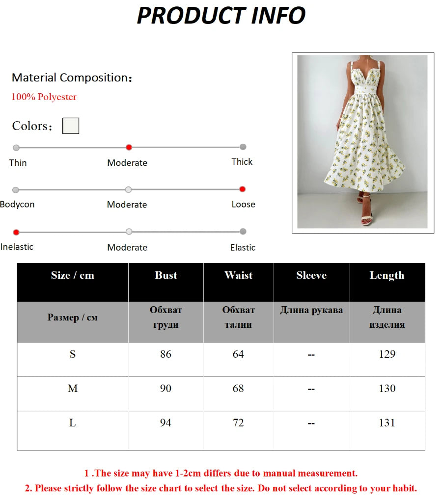 Bornladies 2025 Summer New Printing Cami Dress High Waist Slit Lemon Print Maxi Dress Vacation Long Dress For Women