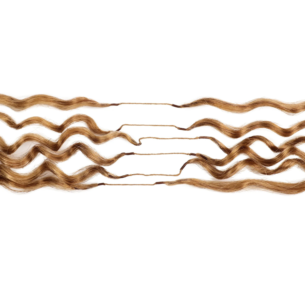 Honey Blonde Water Wave Crochet Hair – Pre-Separated Style