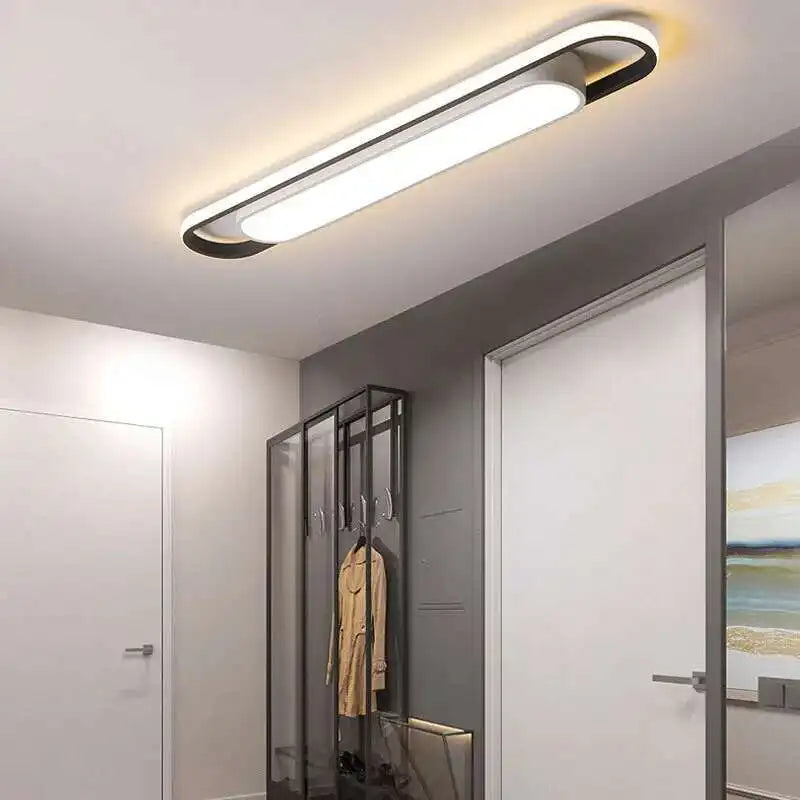 Aisle LED Ceiling Light Rectangular Home Ceiling Chandelier Bedroom Kitchen Decor Lamp Modern Indoor Lighting Living Dining Room