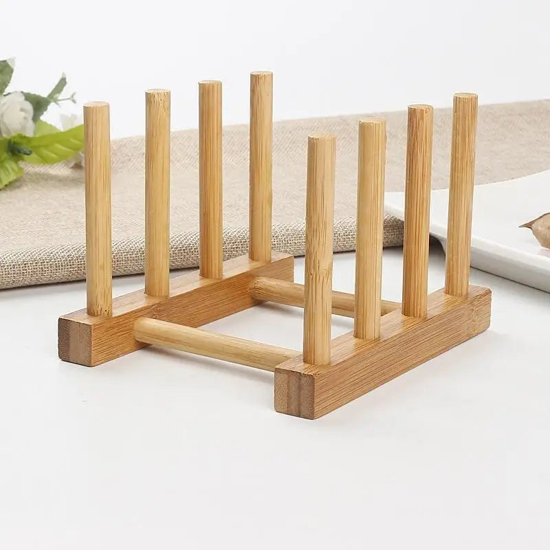 Kitchen Organizer Pot Lid Rack Stainless Steel Spoon Holder Shelf Cooking Dish Pan Cover Stand Accessories Novel Gadgets