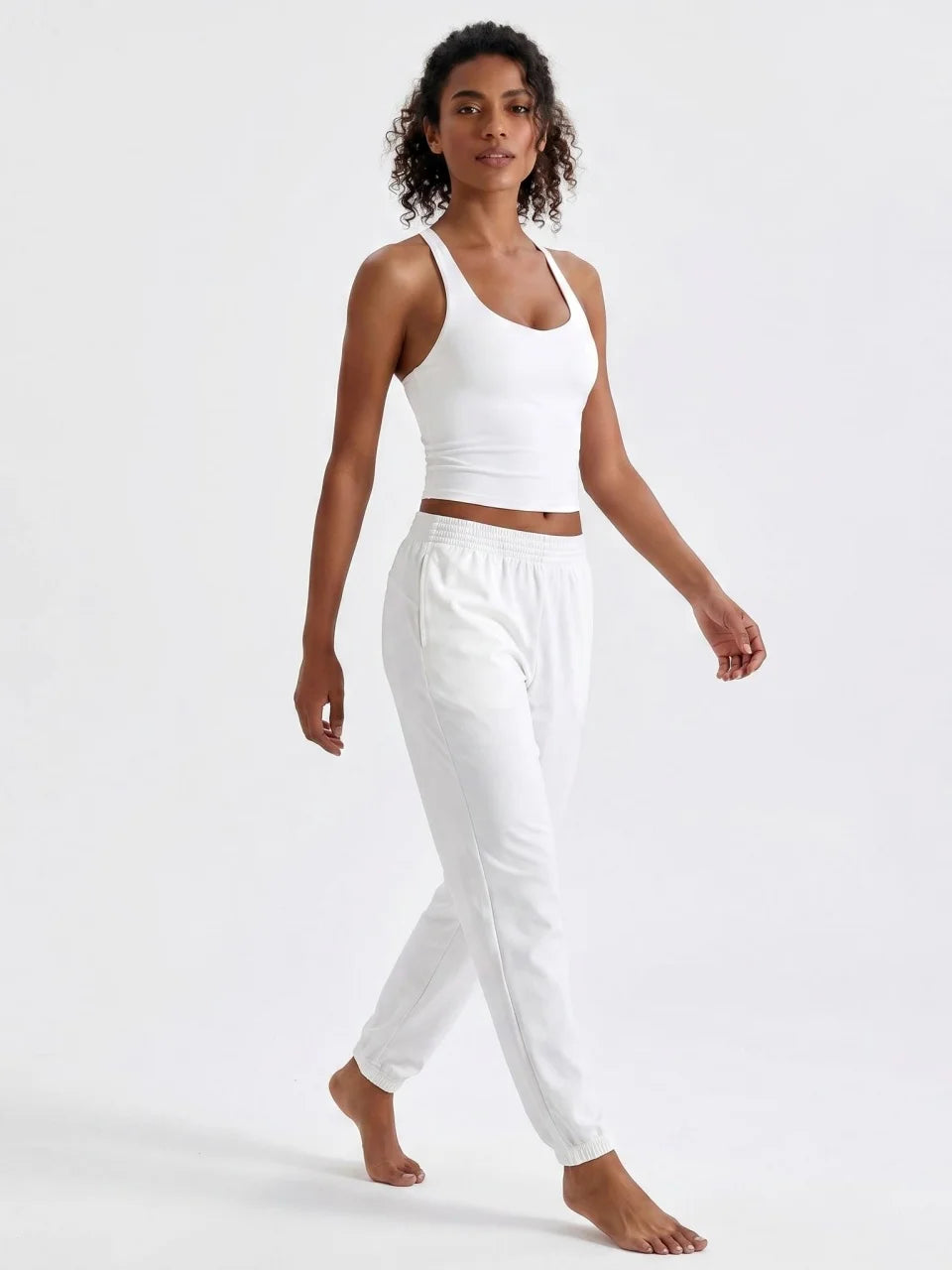 Longline Yoga Tank Top with Built in Bra Women Quick Dry Gym Camisole Workout Shirts Soft Slim Fit Sports Vest Athleisure