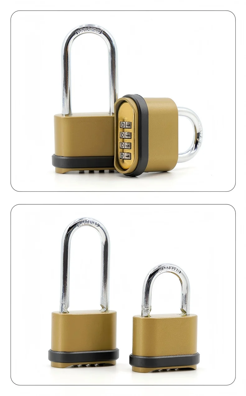 4 Digitals Code Password Combination Zinc Alloy Lock Padlock Hardware Accessories Waterproof Smart Padlock Security