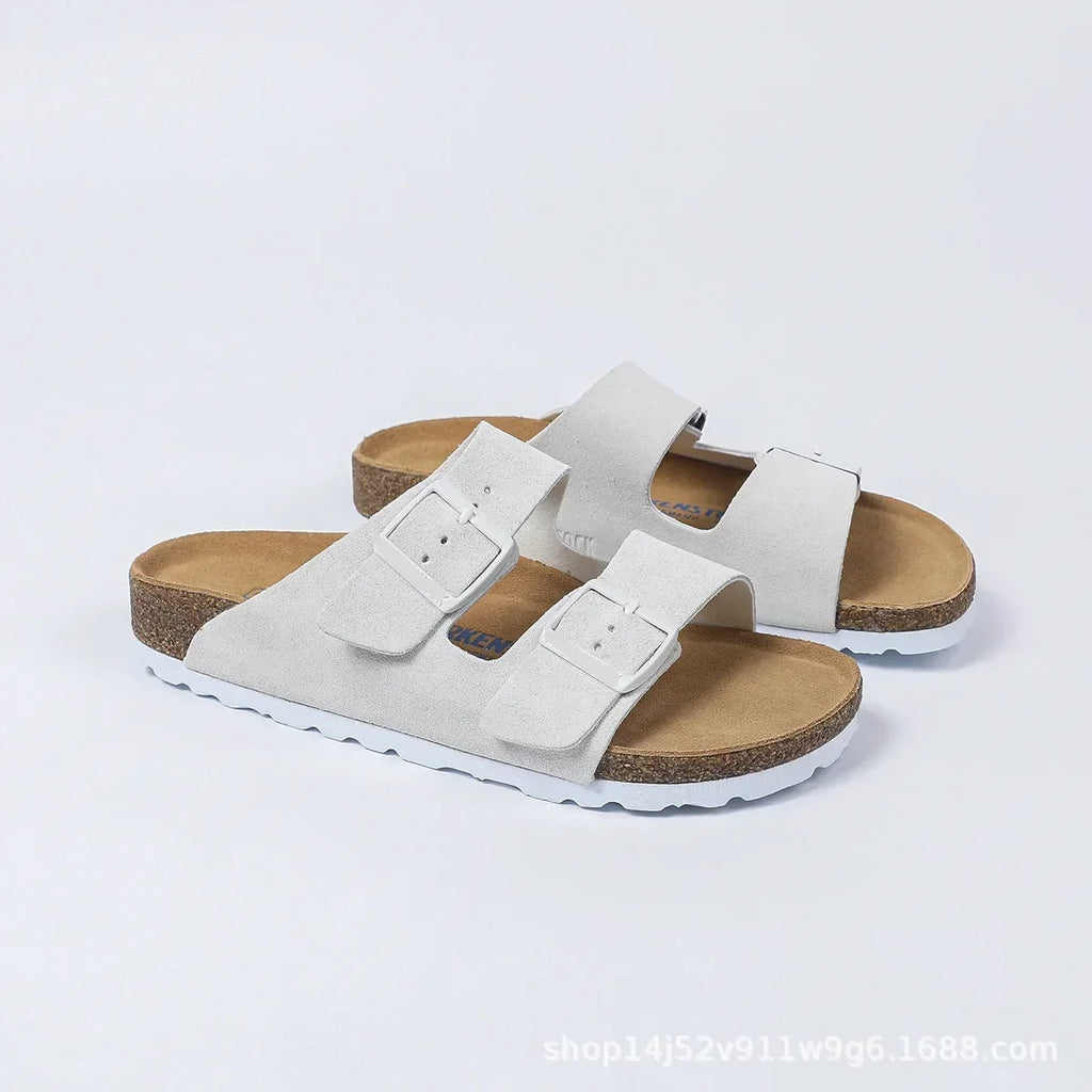 Double breasted sandals, outdoor flip flops, men's and women's soft shoes for outdoor wear
