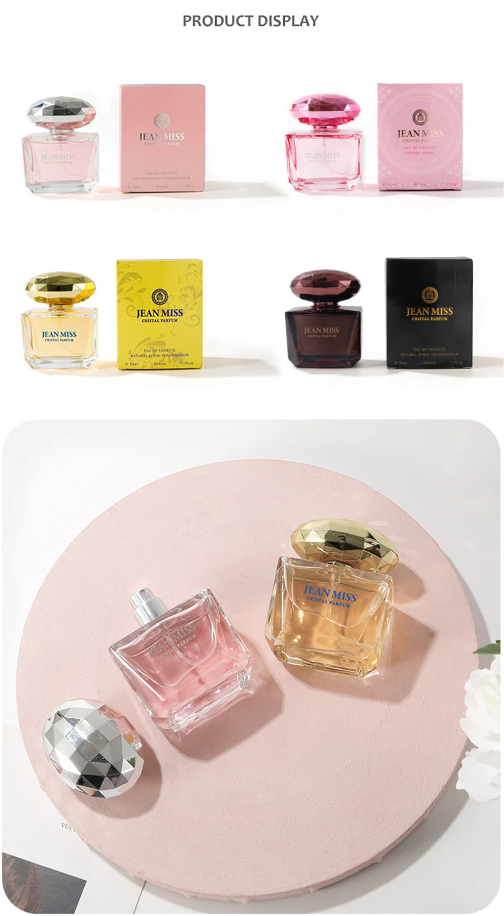 High Quality духи 50ml Women Perfume Workdating Floral Scent Body Spray Eau De Parfum Feminino Perfumes Mujer Originales Profumi