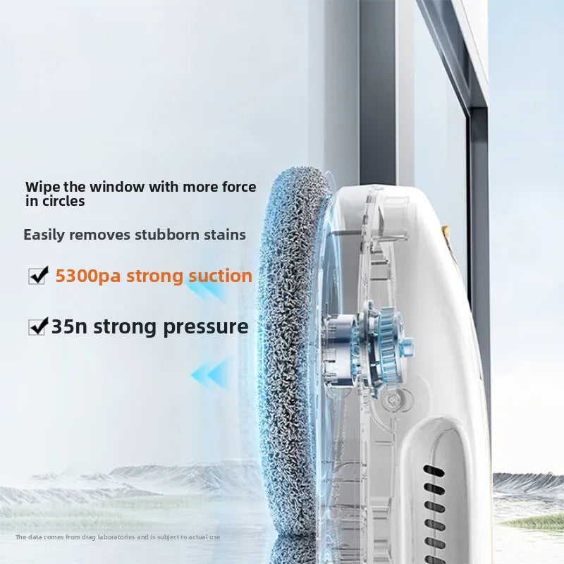 Robot household automatic water spray wet wipe zero welt glass cleaning robot
